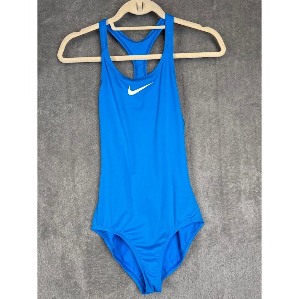 Nike Girls XL Blue Racerback One‎ Piece Swimsuit Athletic Training Swimwear
